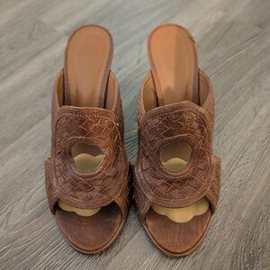 Bottega Veneta Brown Heeled Sandals
